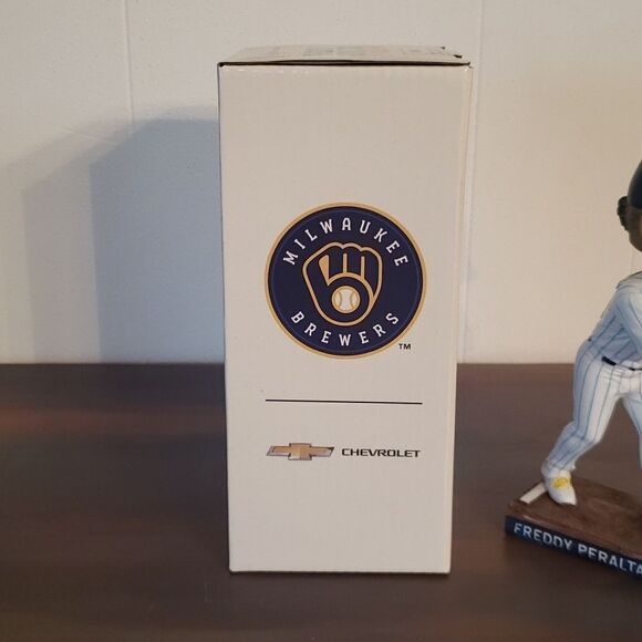 NIB 2022 Milwaukee Brewers Freddy Peralta Bobblehead - Picture 9 of 11